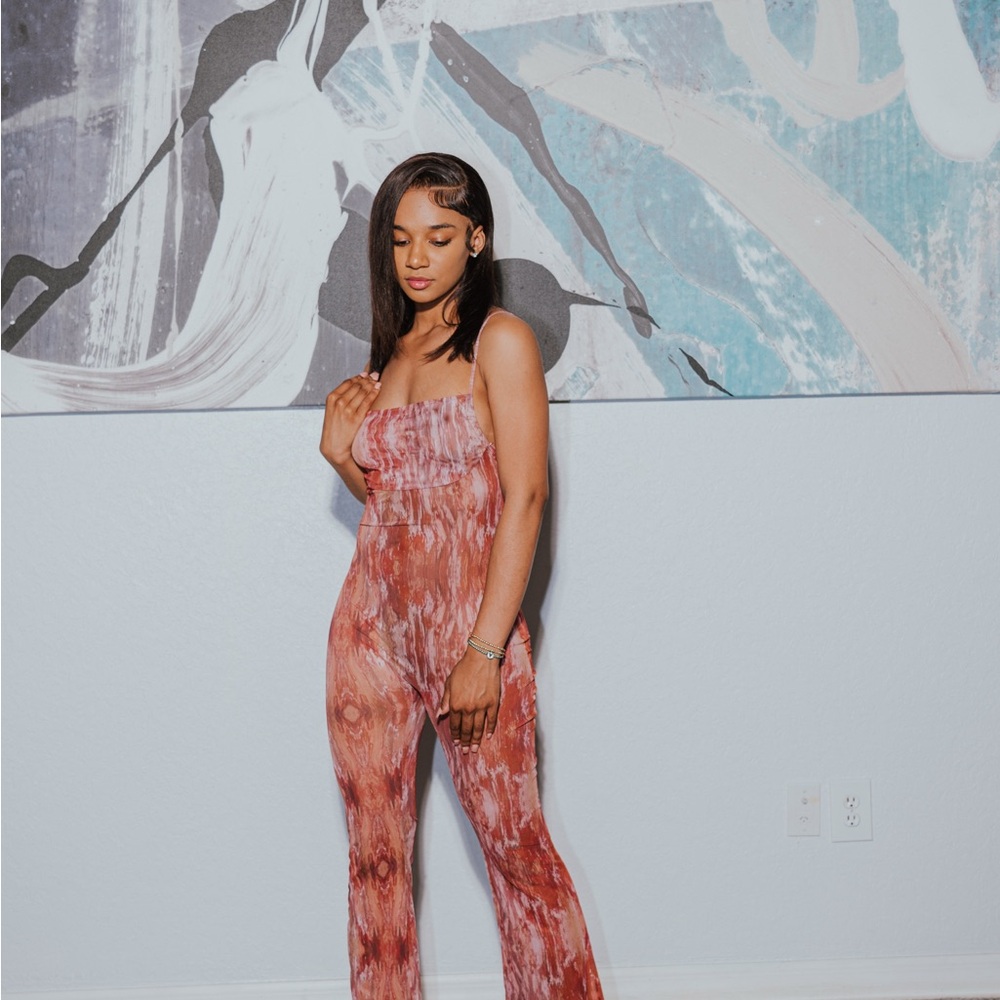Women's Tie-Dye Jumpsuit